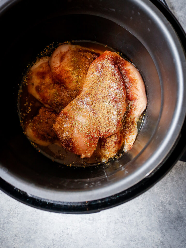 How to Make Instant Pot Chicken Carnitas Nachos Step-by-step process for making Instant Pot chicken carnitas nachos