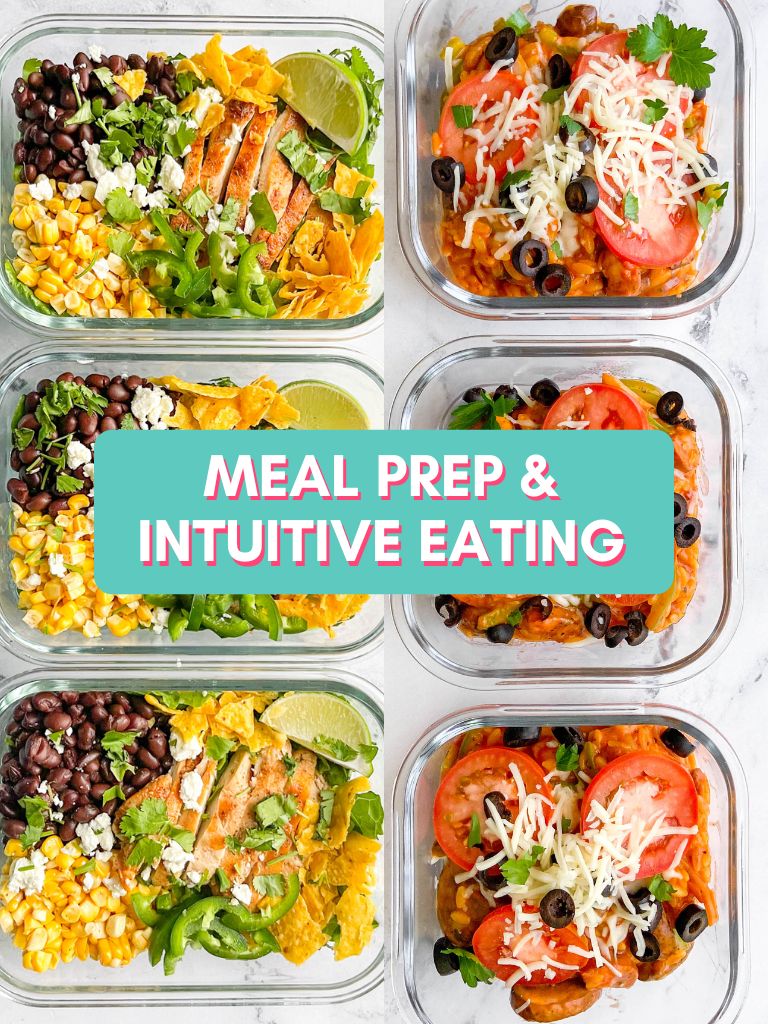 meal prep and intuitive eating update
