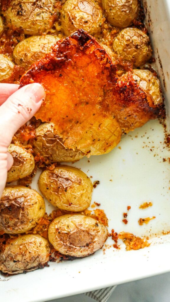 crispy parmesan crusted potatoes 5