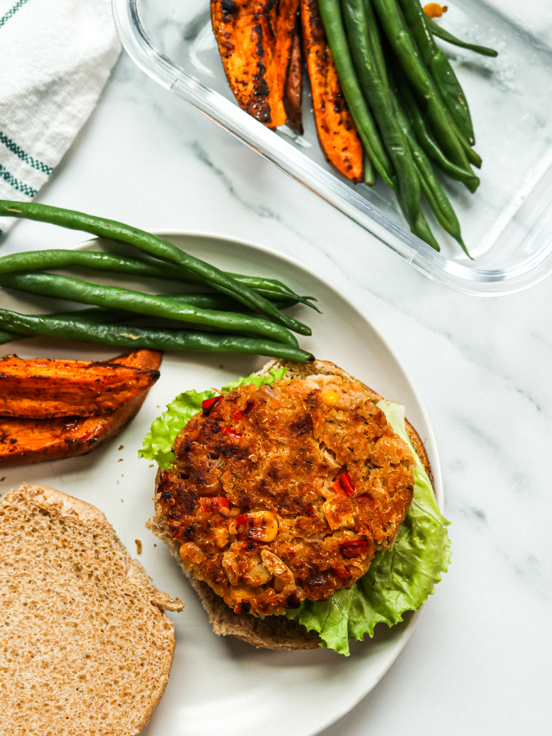 Easy Freezer-Friendly White Bean Veggie Burgers