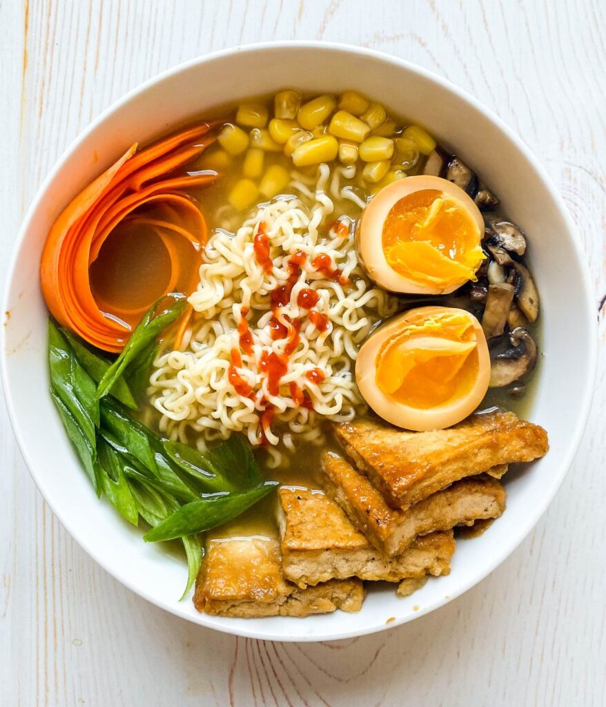 Veggie Meal Prep Ramen With Tofu & Marinated Eggs