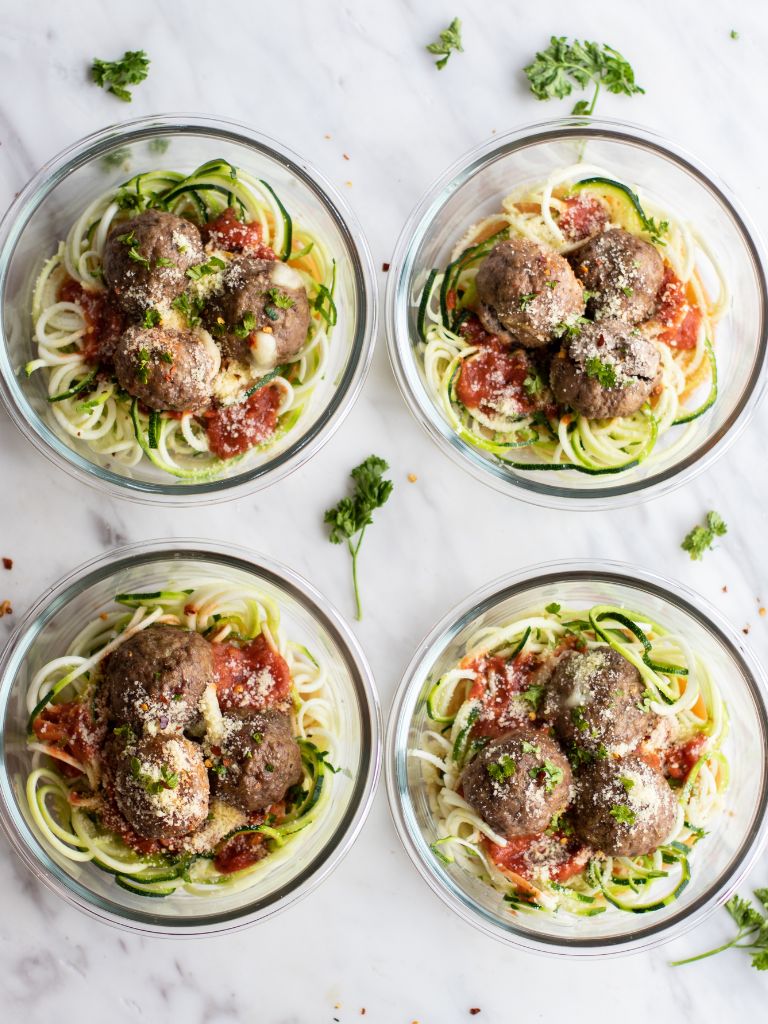 Mozzarella Stuffed Meatballs (Gluten-Free & Meal Prep Friendly)