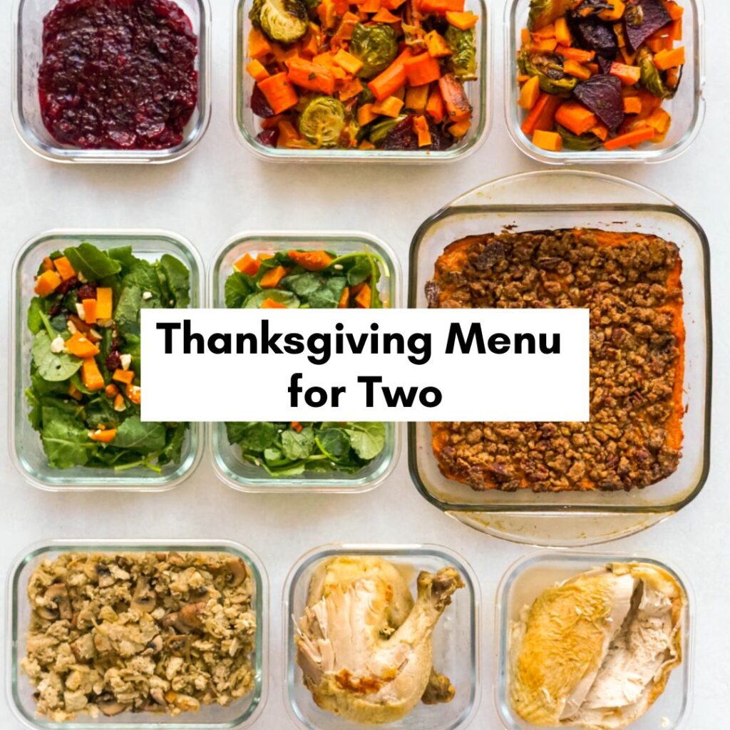 Thanksgiving menu for two people