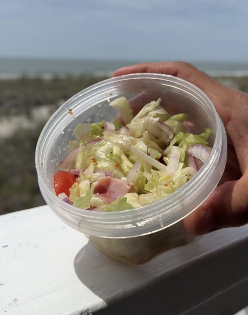 italian grinder sub in a tub container