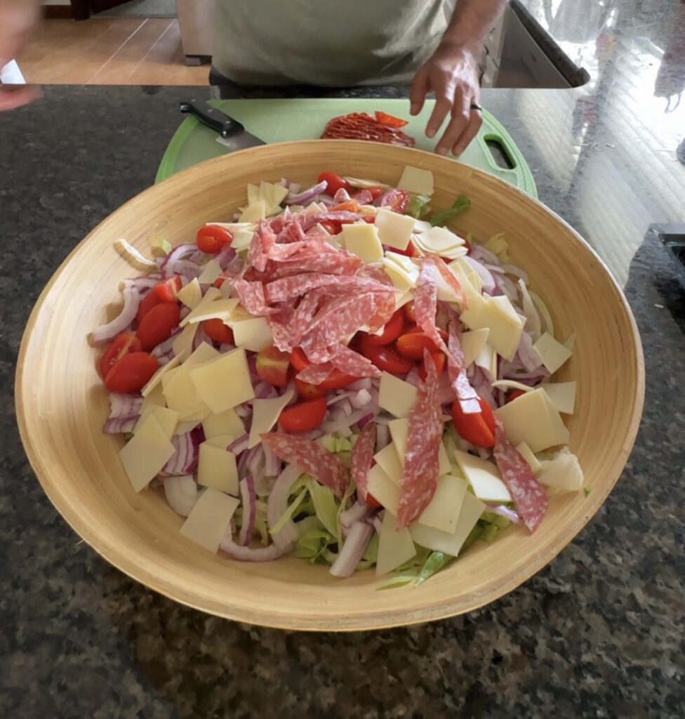 italian grinder sub in a meal prep container